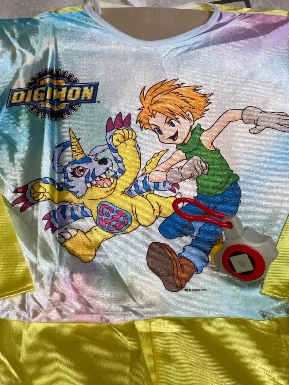 Digimon Vinatge anime y2k kids Halloween costume with divisive